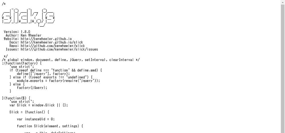 「slick.js」の説明画像