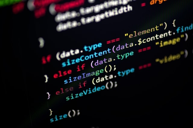 ソースコードが書かれた画面