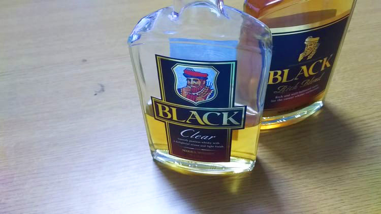 ブラックニッカクリアのボトル