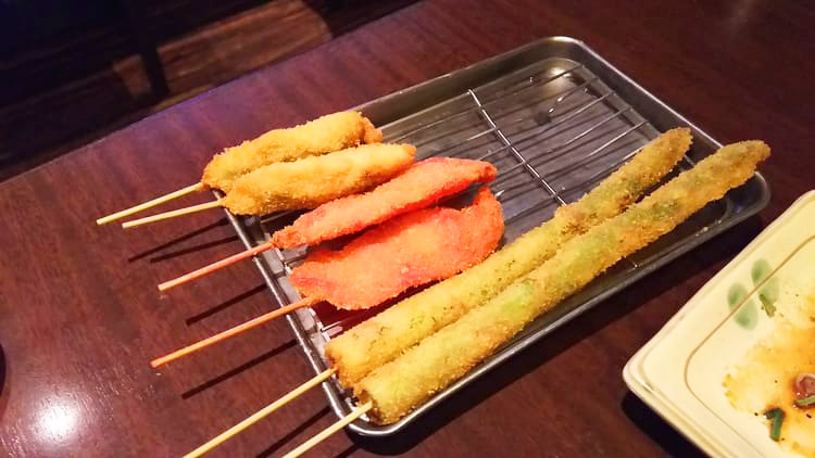 美味しそうな串カツ