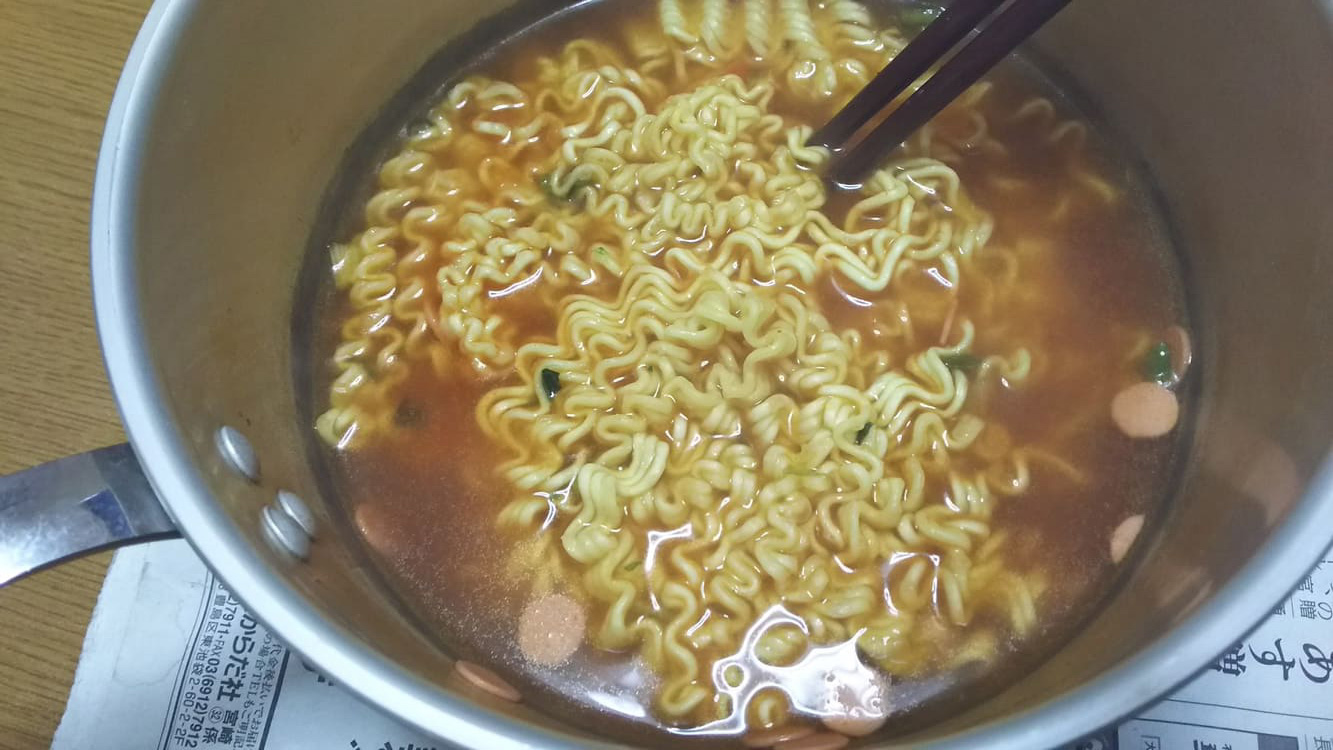 美味しそうな三養ラーメン
