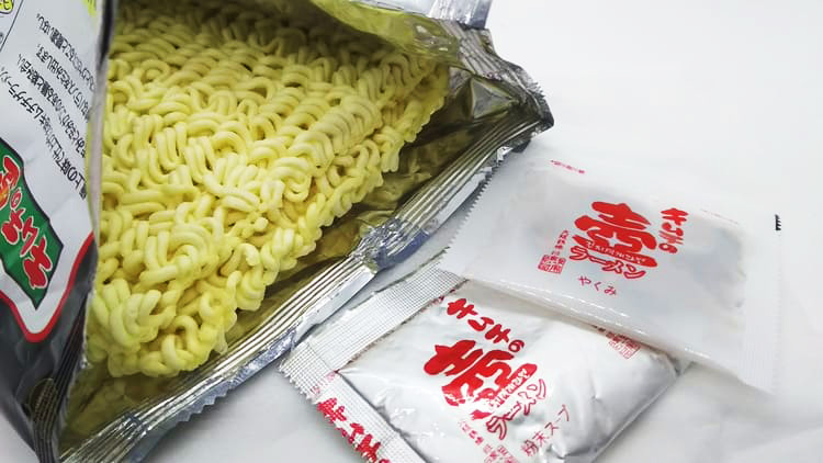 韓国の袋麺の中身
