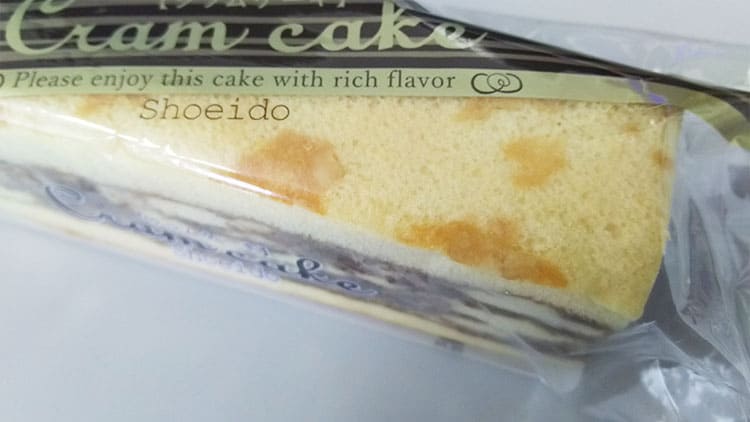 パッケージに入ったクラムケーキ