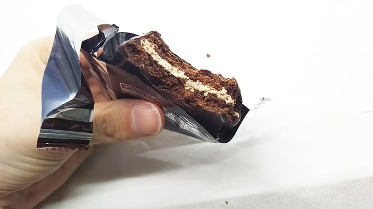 森永 ガトーショコラの断面
