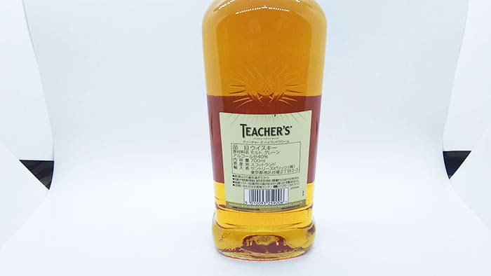 ティーチャーズ ハイランドクリームのラベル