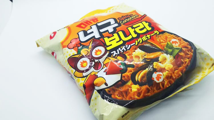 スパイシーノグボナーラを食べてみた 作り方や味について 韓国 いろあるぶろぐ